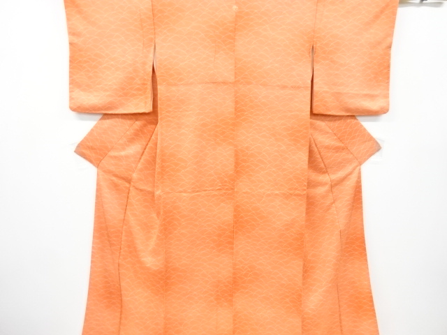 芝草模様一ツ紋付け下げ小紋着物